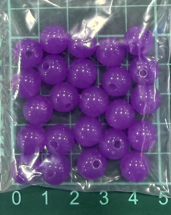Bead 10mm Purple